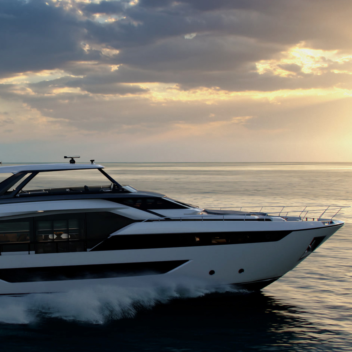 Яхта Ferretti Yachts 940 представлена на выставке в Венеции